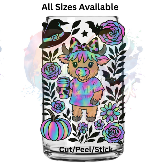 Halloween Cow 3  UV DTF Decal