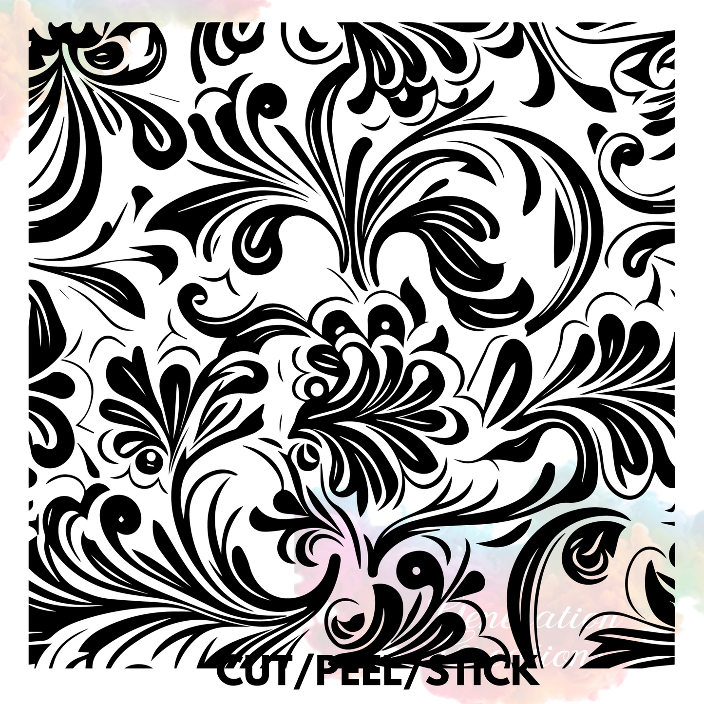 Tooled Leather 7 Element Sheet 10X10
