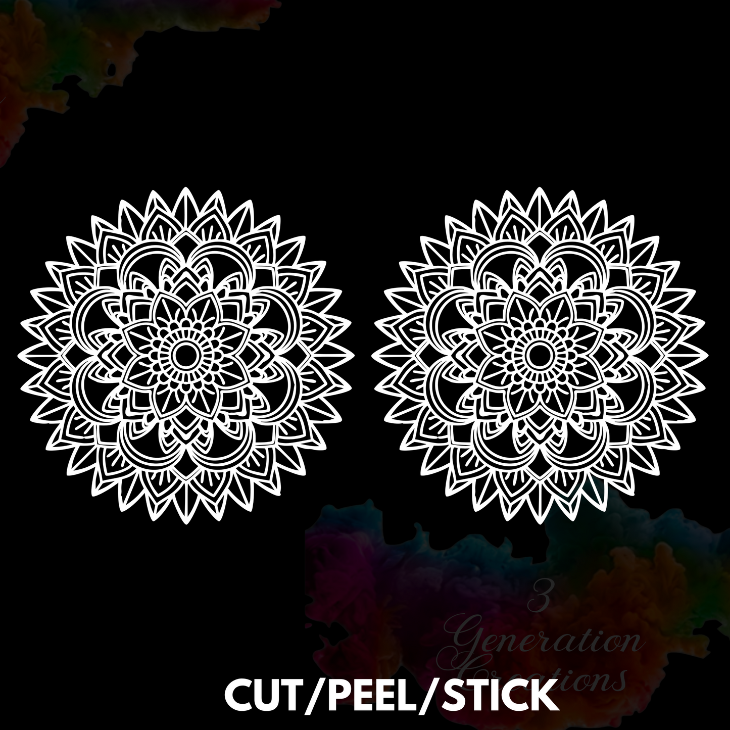 Mandala 02 Element Sheet 8x4