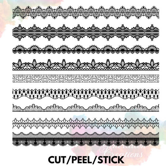 Lace Trim 1 UV DTF Element Sheet 10X10