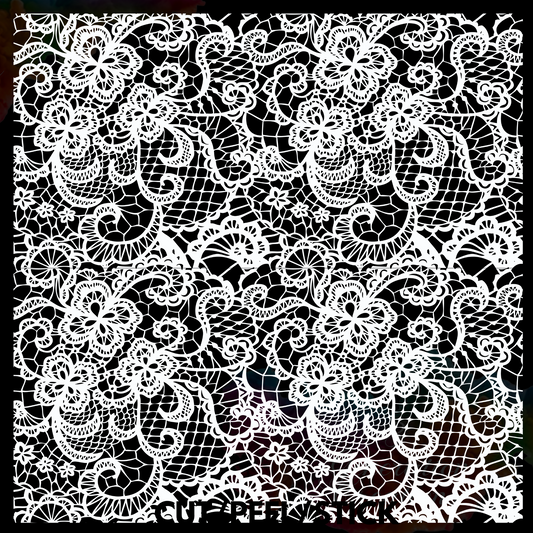 Lace pattern 7 White  Element Sheet 10x10