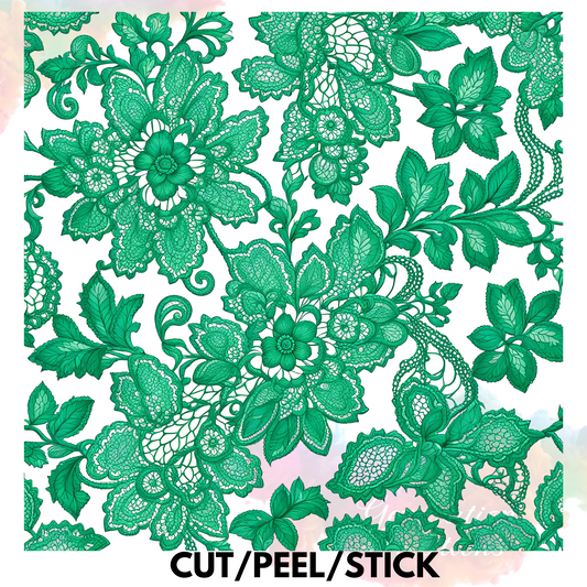 Green Lace   Element Sheet 10x10 inches