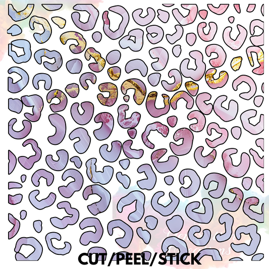 PinkPurple Leopard Spots 10x10 sheet