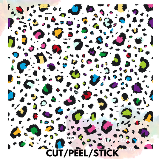 Leopard Colorful Spots 10x10 sheet