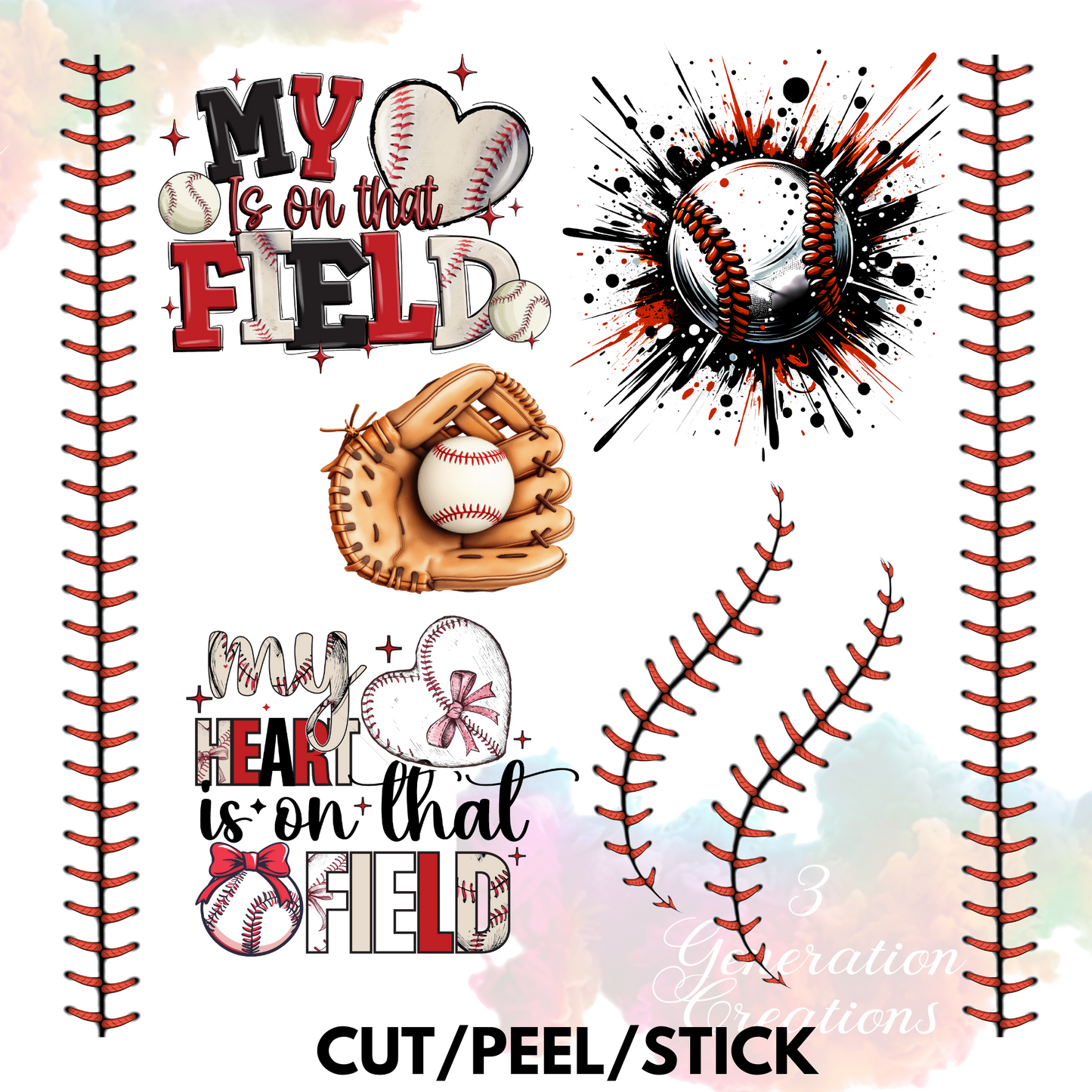 Baseball Sheet Element Sheet 9x9