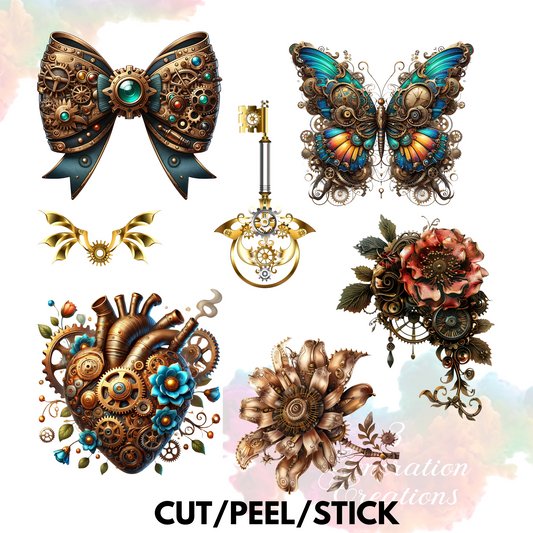 Steampunk Collection UV DTF 9x9