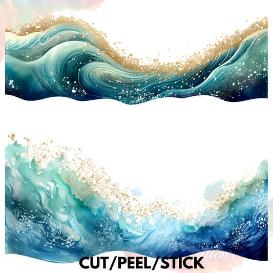 Waves  UV DTF Element Sheet 10x10