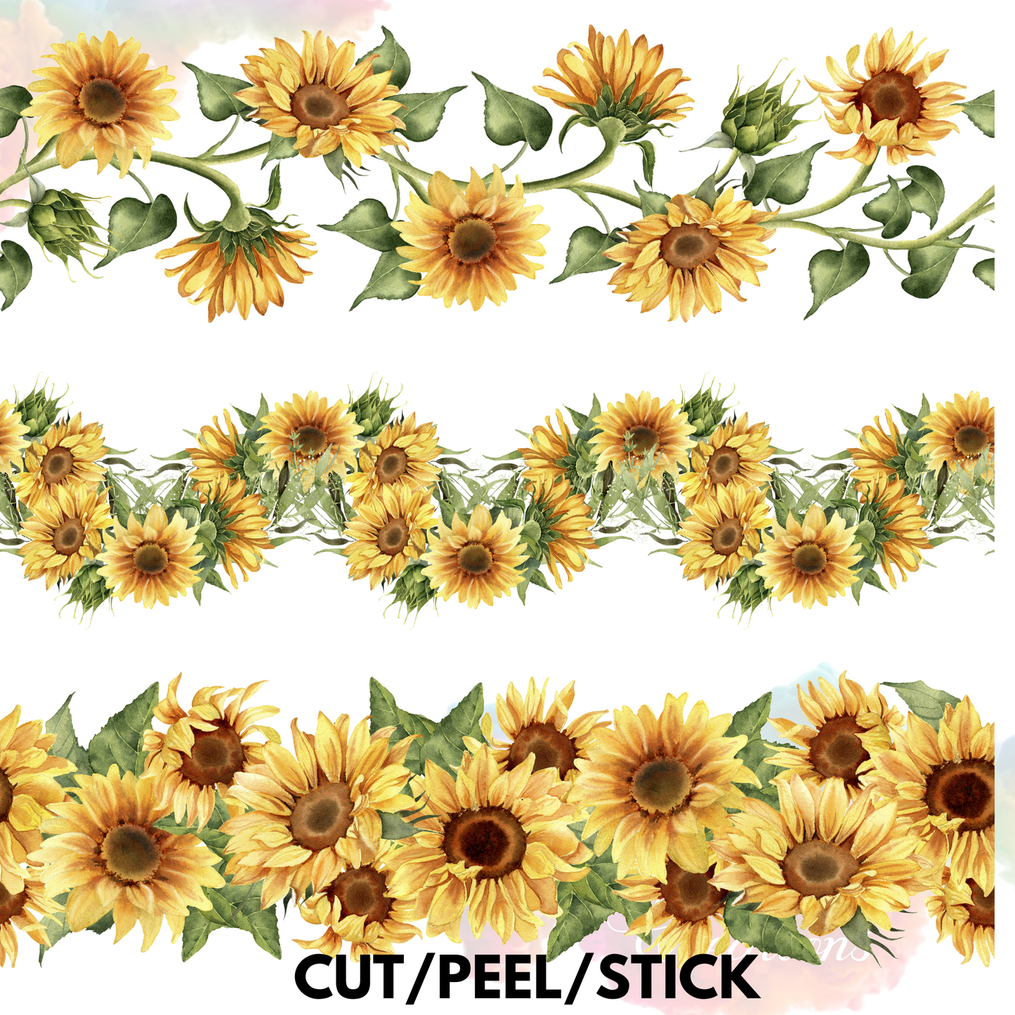 Sunflowers 10x0 UV DTF Element Sheet