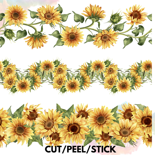 Sunflowers 10x0 UV DTF Element Sheet
