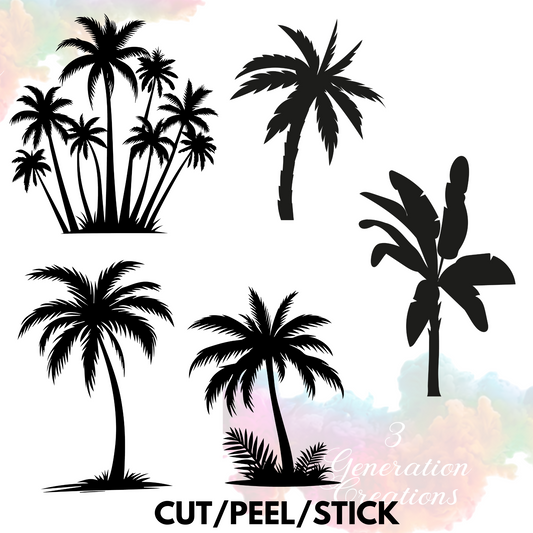Palm Trees UV DTF  Sheet 10x10