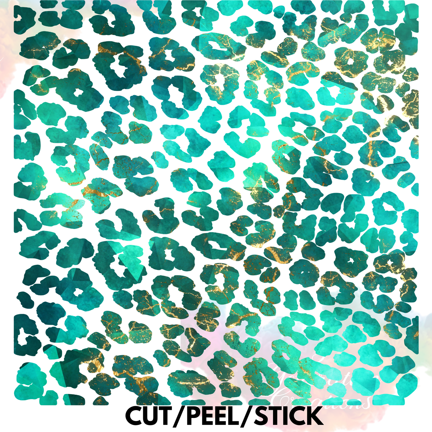 Fire Turquoise UV DTF Sheet 10x10