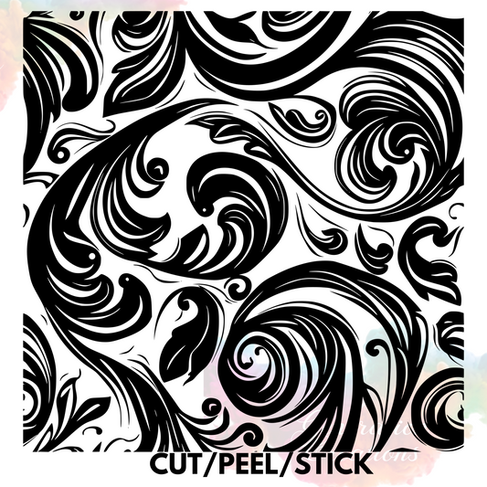 Tooled Leather 3 Element Sheet 10X10