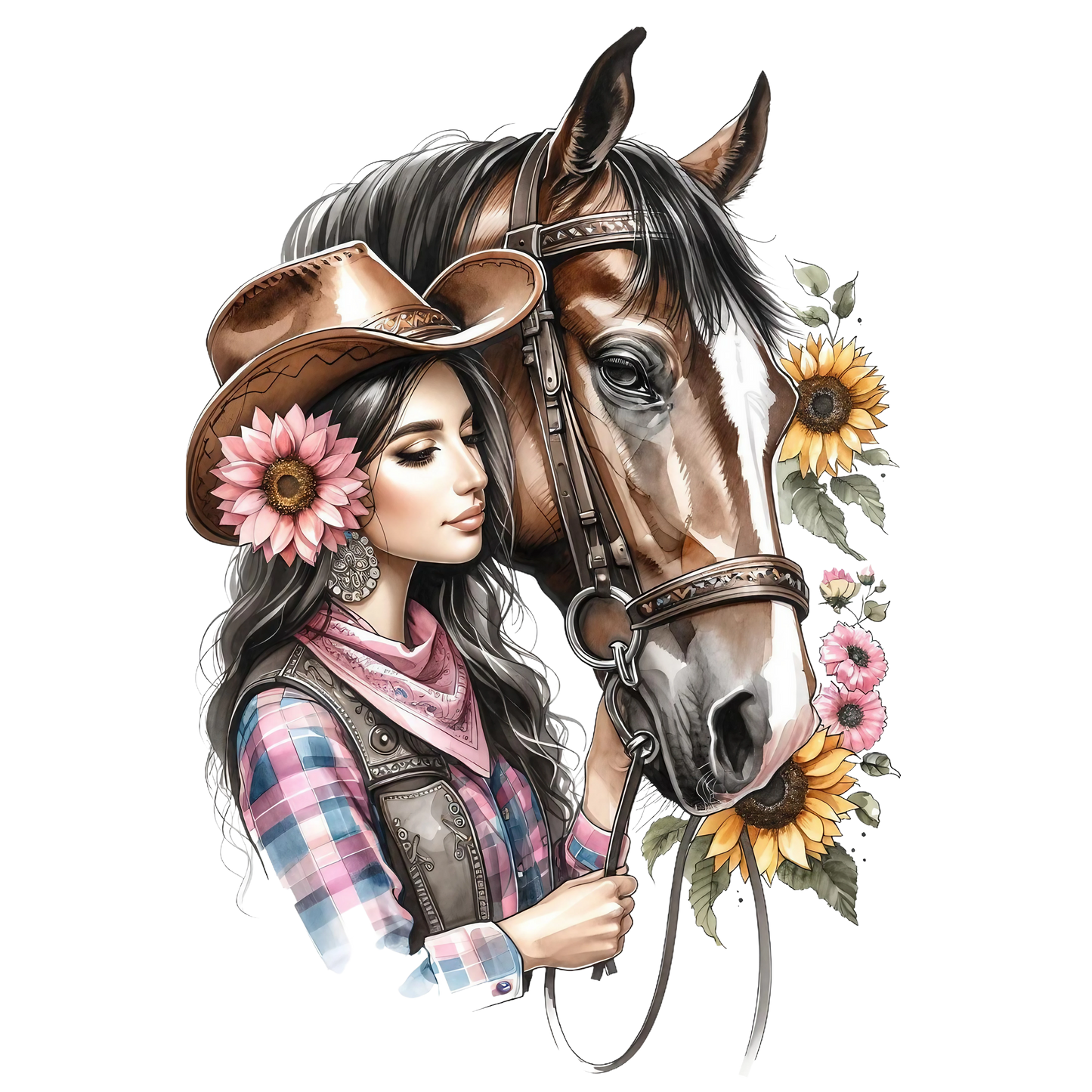 Girl with Horse 21 Decals UV DTF Decal Bundle