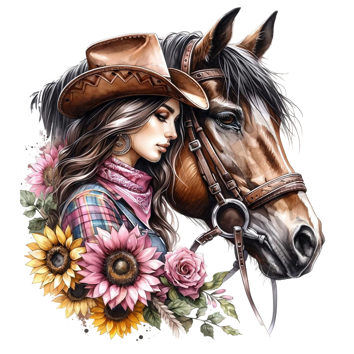 Girl with Horse 21 Decals UV DTF Decal Bundle