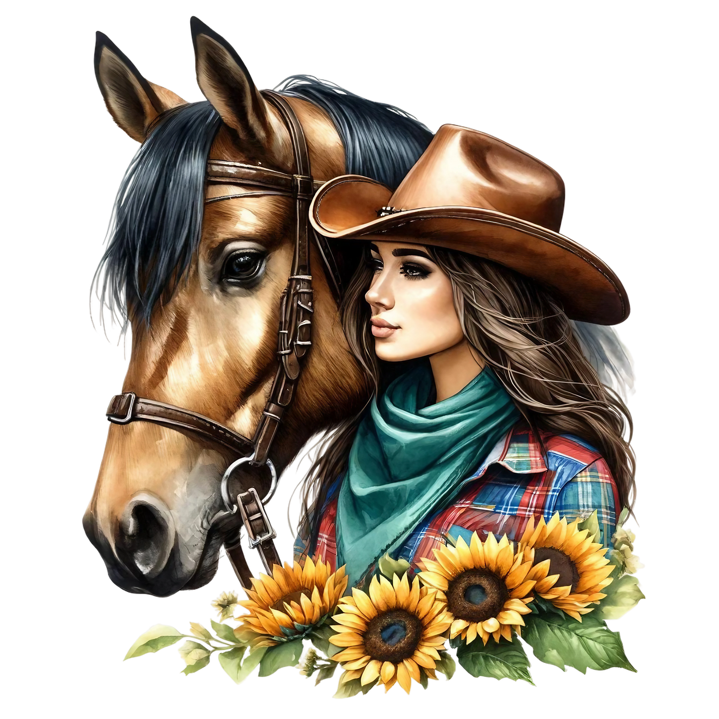 Girl with Horse 21 Decals UV DTF Decal Bundle