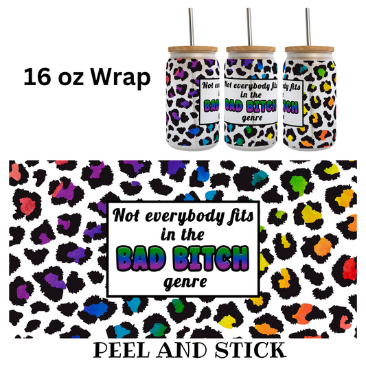 Bad Bitch Genre UV DTF Wrap