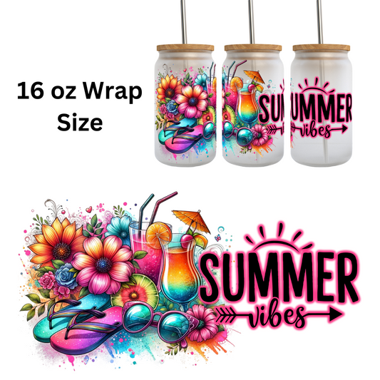 Summer fun UV DTF Wrap
