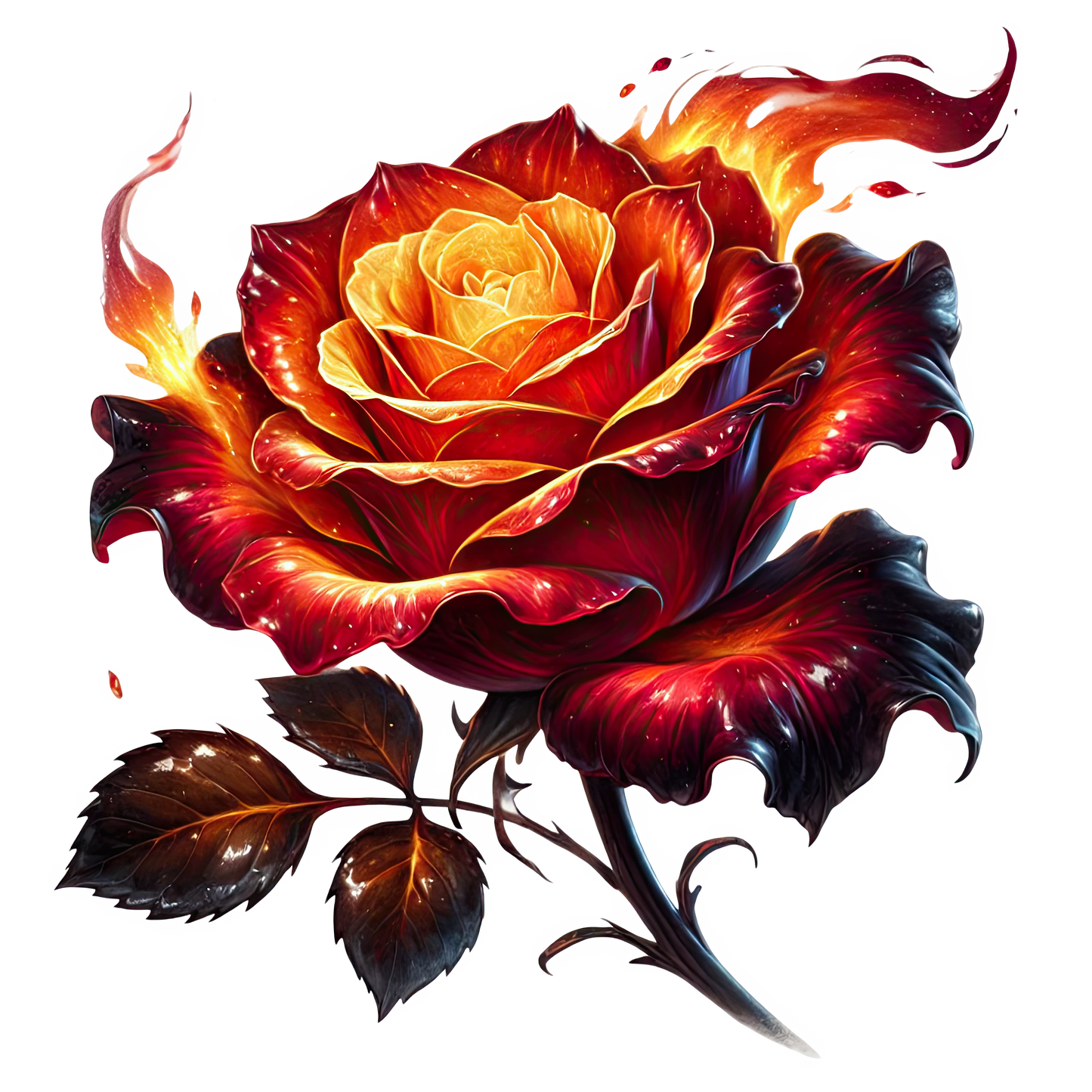 Fantasy Roses (24 Styles) 5 inch uv dtf Decals