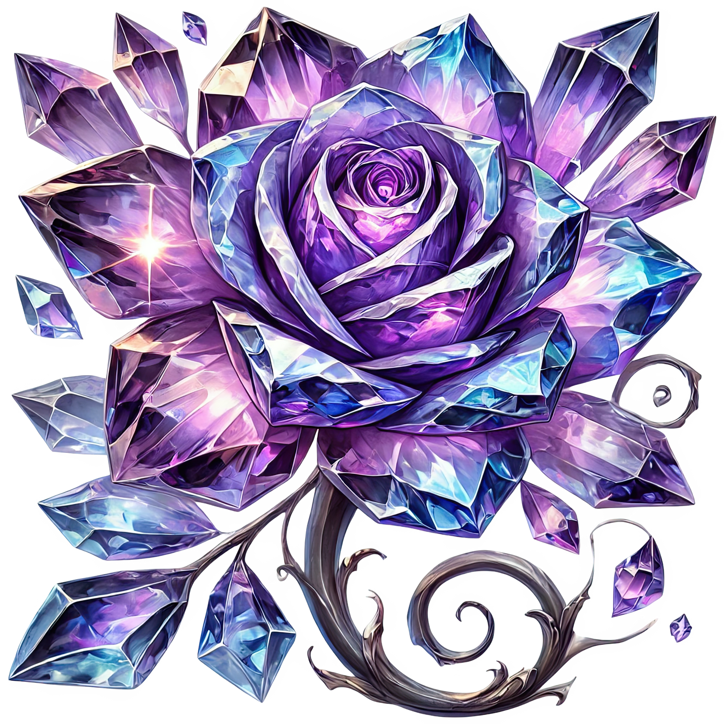 Fantasy Roses (24 Styles) 5 inch uv dtf Decals