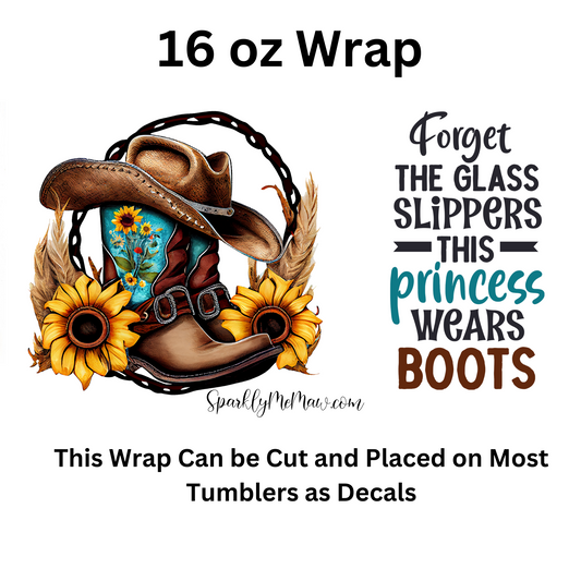 Forget the Glass Slippers UV DTF 16 oz Wrap