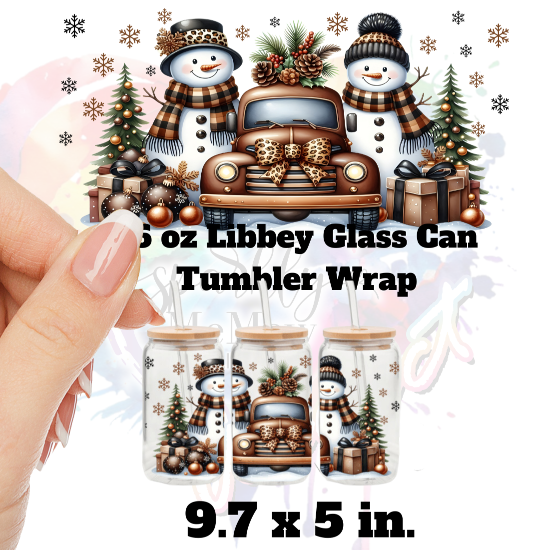 Antique Christmas UV DTF Wrap