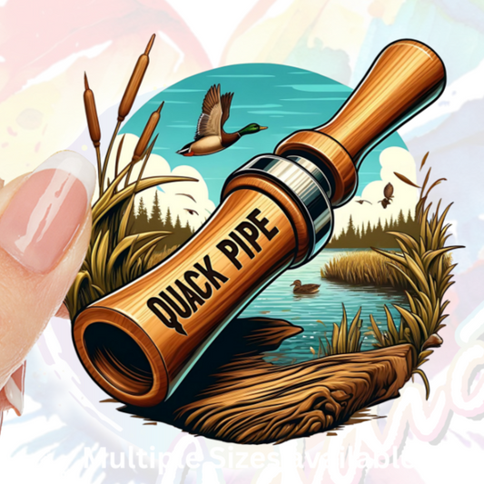 Quack Pipe UV DTF Decal