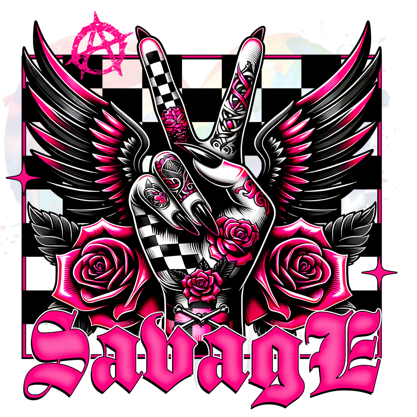 Savage peace 1 UV DTF Decal