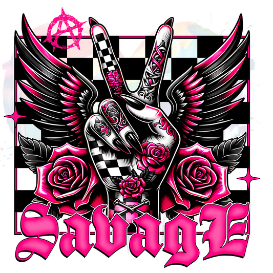 Savage peace 1 UV DTF Decal
