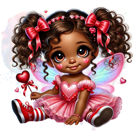 valentine Girl 6 UV DTF Decal