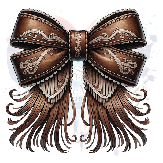 Western Cowgirl Bow 3 UV DTF Decal