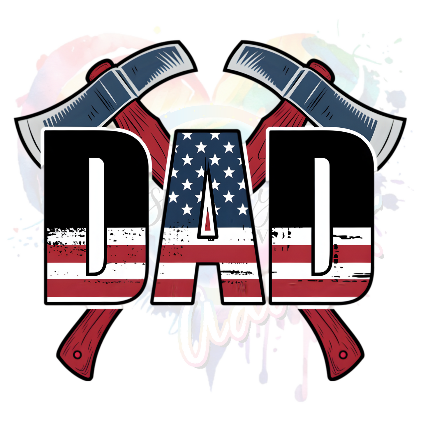 Fire Dad UV DTF Decal