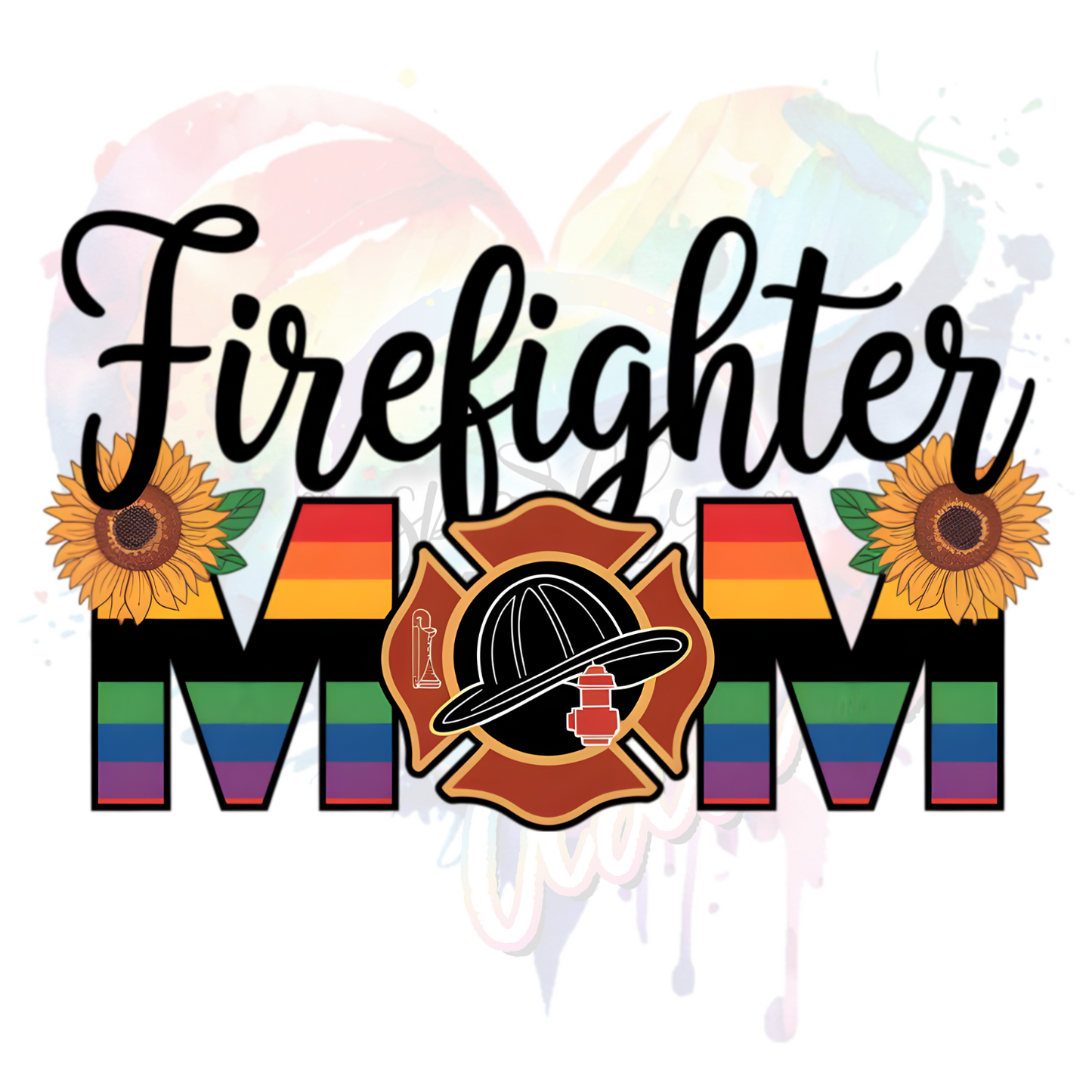 FireFighter Mom UV DTF Decal