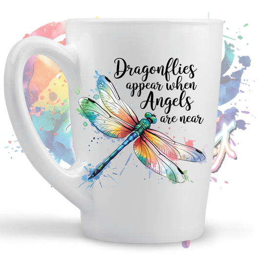 Dragonflies Appear when angels are near UV DTF Decal