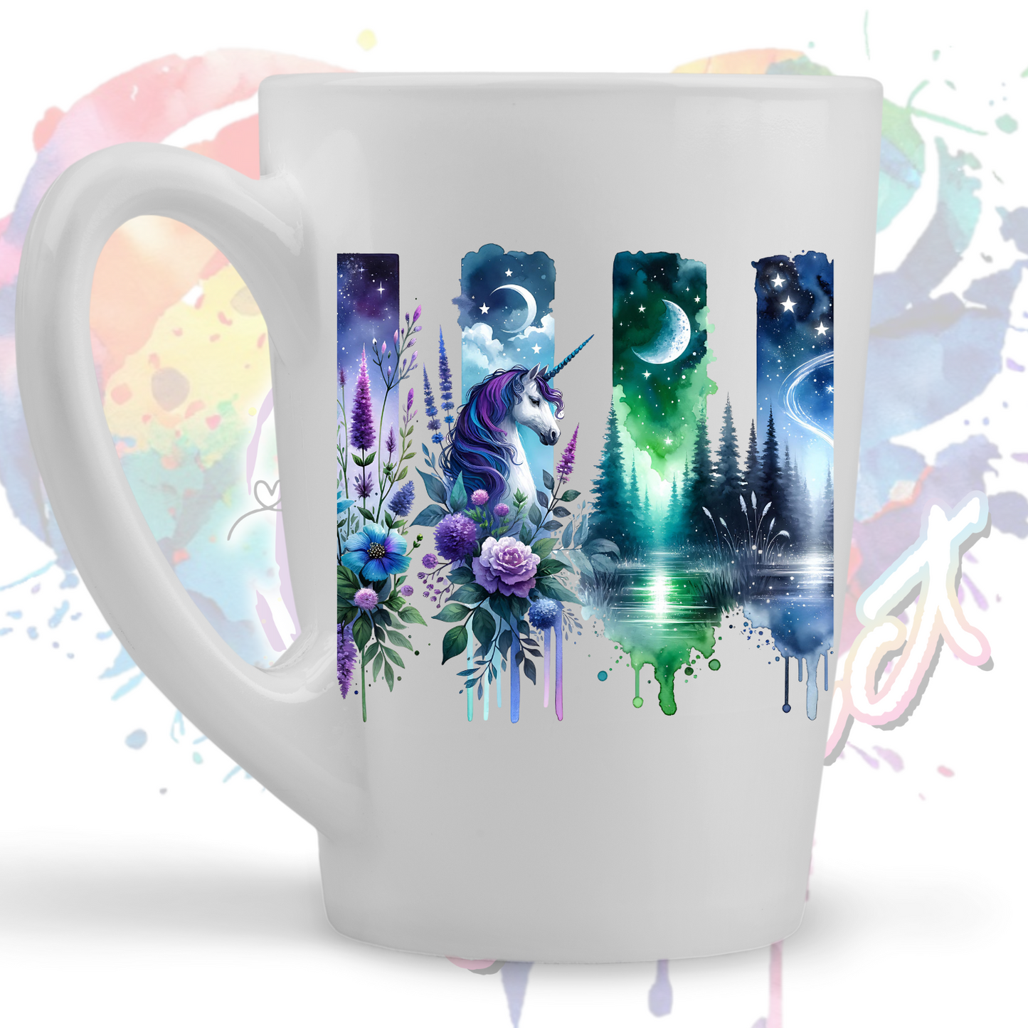 Unicorn Brush 1 Brushstrokes UV DTF Decal