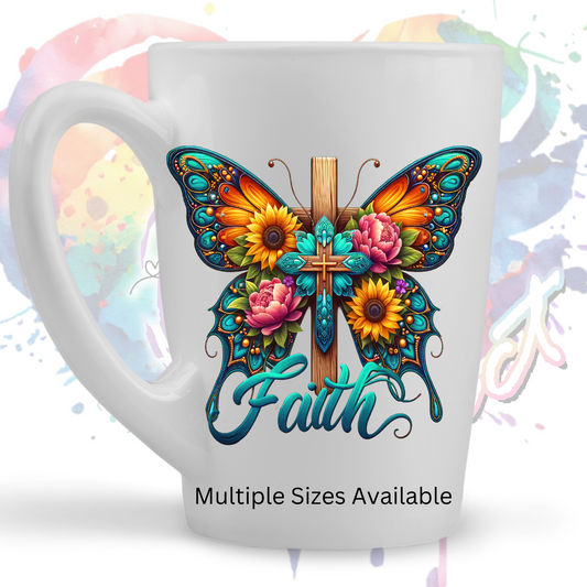 Faith Butterfly UV DTF Decal