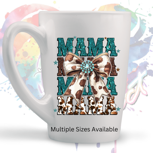 Western Mama Glitter 1  UV DTF Decal