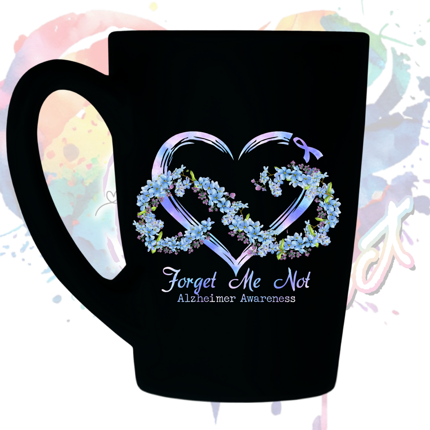 Forget me not uv dtf decal 3.5 inches tall