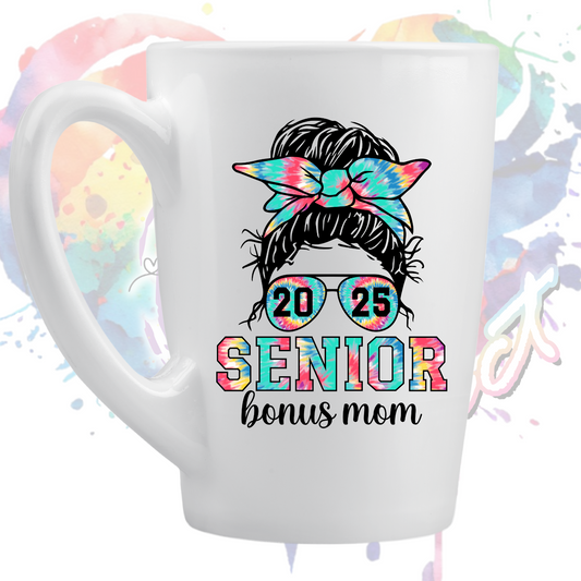 Senior 2025 Bonus Mom UV DTF Decal