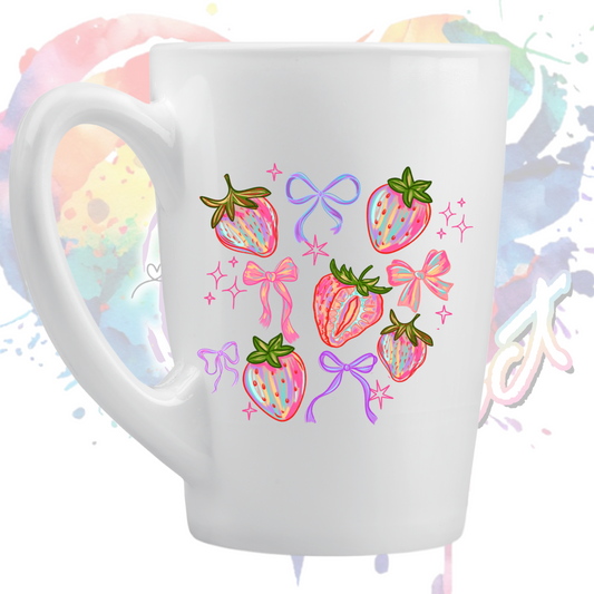 Brushstrokes Strawberry UV DTF Decal