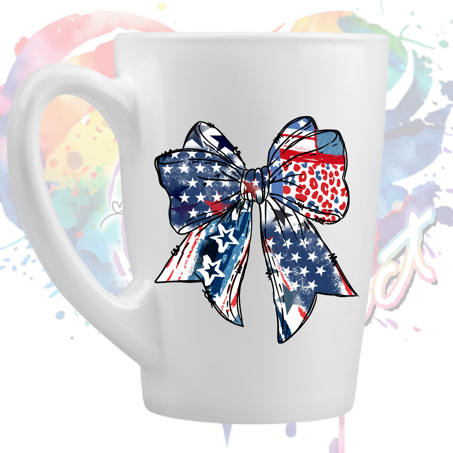 American Girl Bow  UV DTF Decal