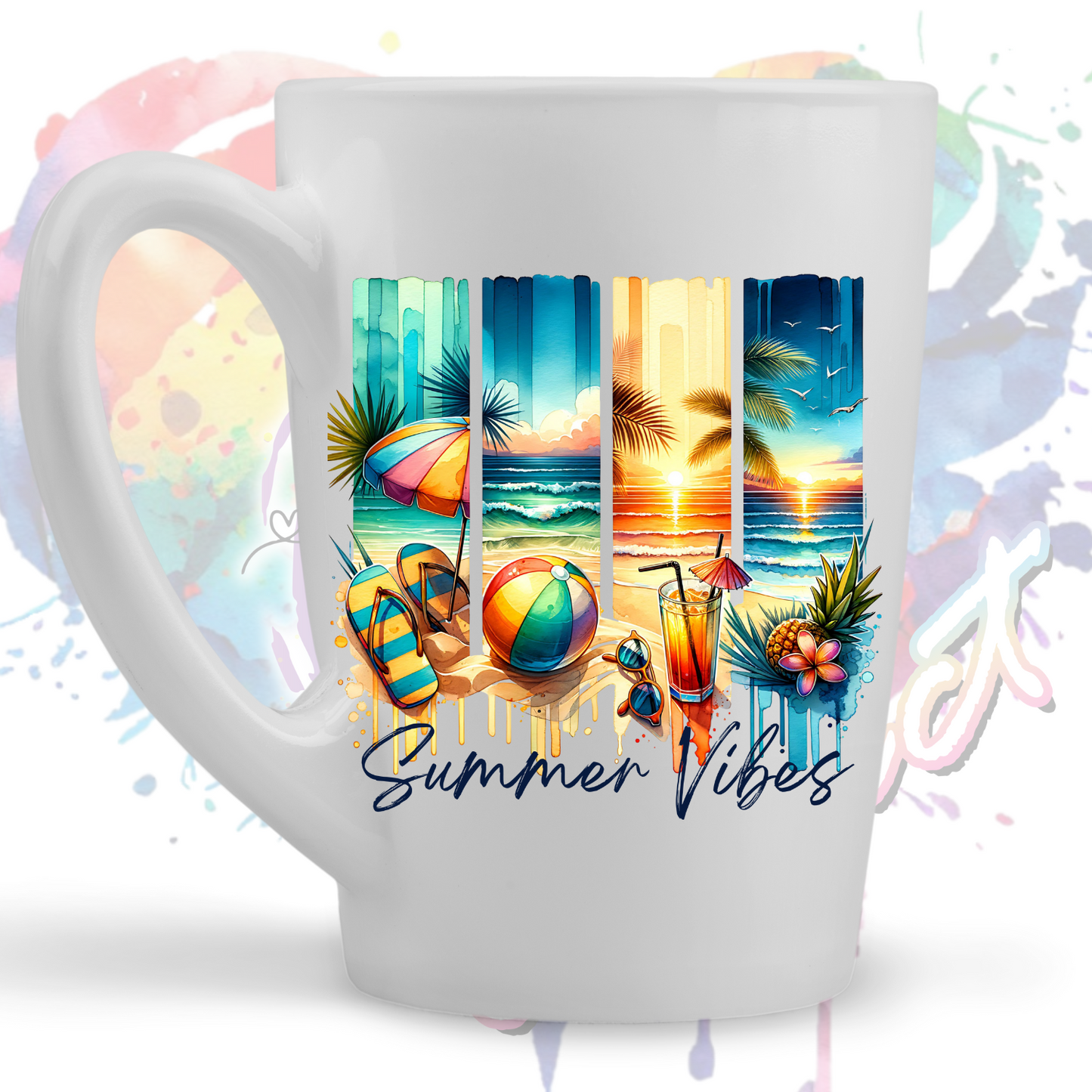Summer Vibes 1 Brushstrokes UV DTF Decal