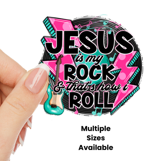 Jesus is my rock UV DTF Decal