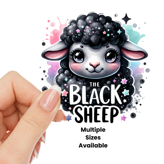 The Black Sheep UV DTF Decal