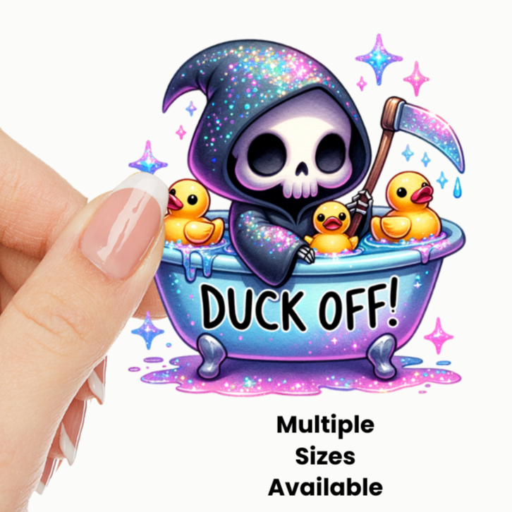 Duck OFF 3 UV DTF Decal