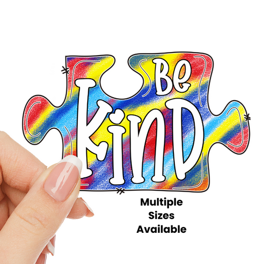Be Kind Autism UV DTF Decal