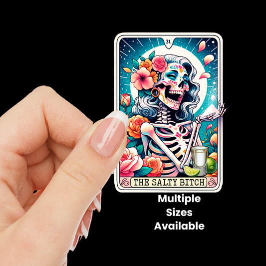 Salty Bitch Tarot UV DTF Decal