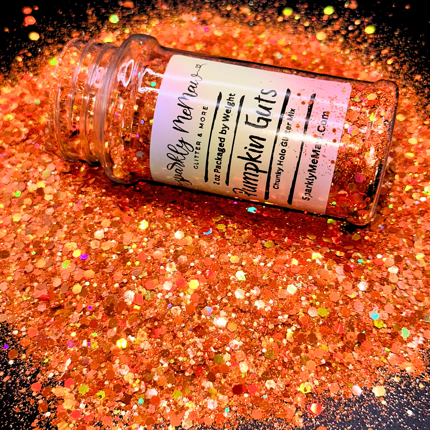 Pumpkin Guts Holographic Chunky Glitter Mix