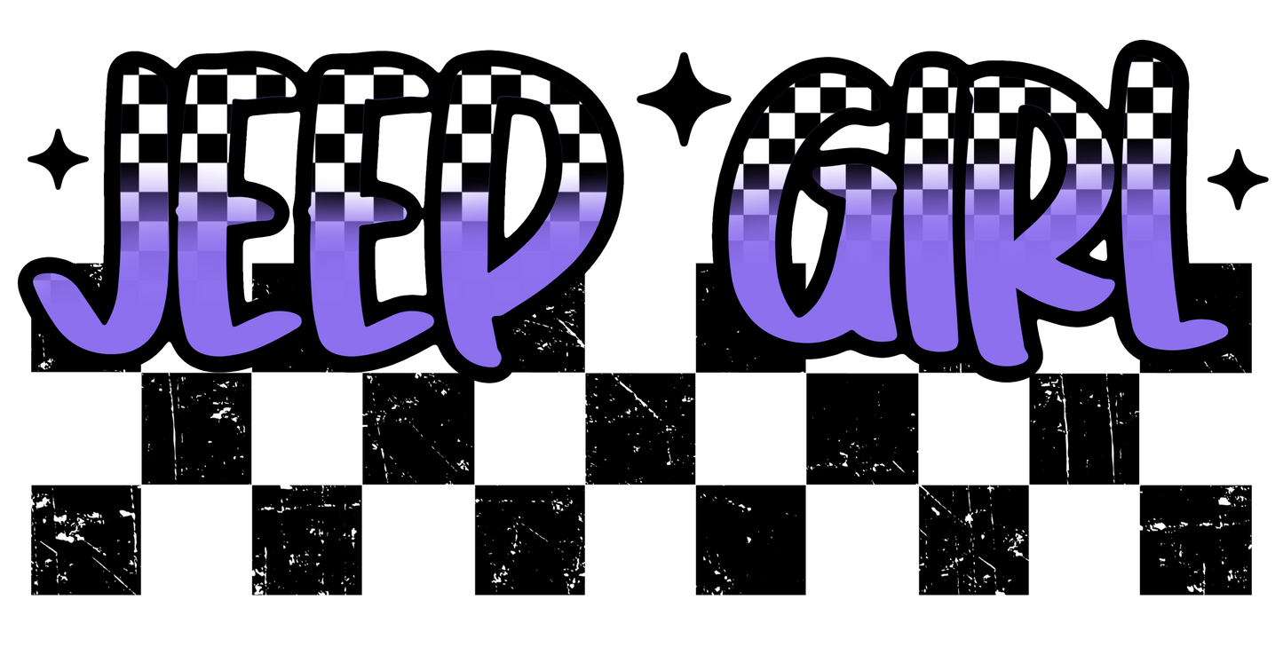 J e e p Girl  Ready to Press DTF Transfer (Fabrics only)