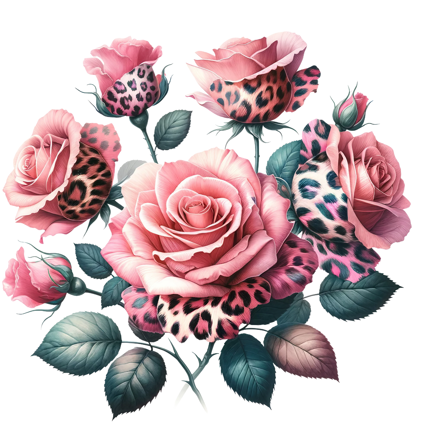 Animal Roses 2 inch UV DTF Decals (Copy)