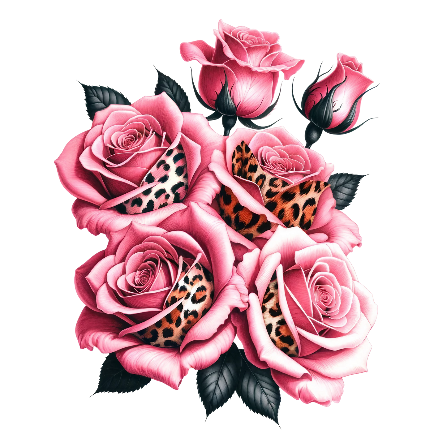 Animal Roses 2 inch UV DTF Decals (Copy)